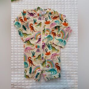 Hanna Andersson Multicolor Animal Print Kids Footie